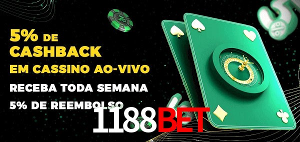 Promoções do cassino ao Vivo 1188Bet